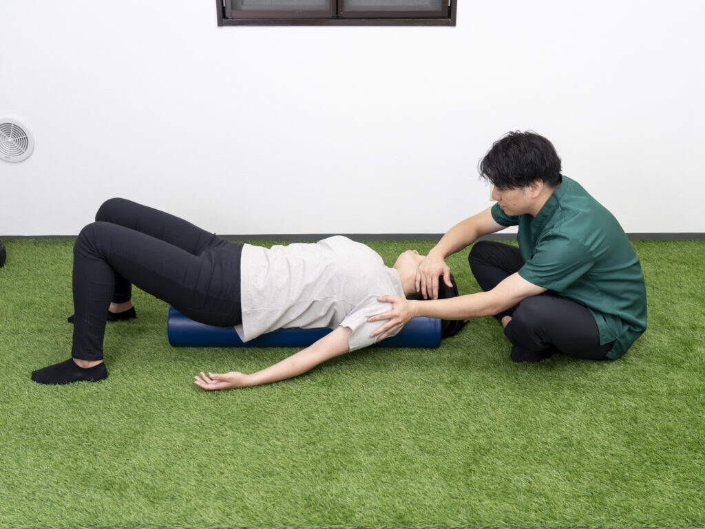 胸鎖乳突筋ストレッチ 大胸筋~肩甲上腕リズムの再教育