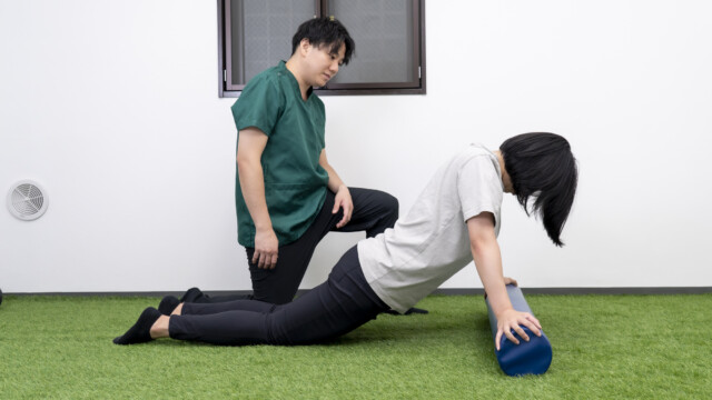 前鋸筋の安定と、胸腰椎の進展トレーニング 体幹トレーニング