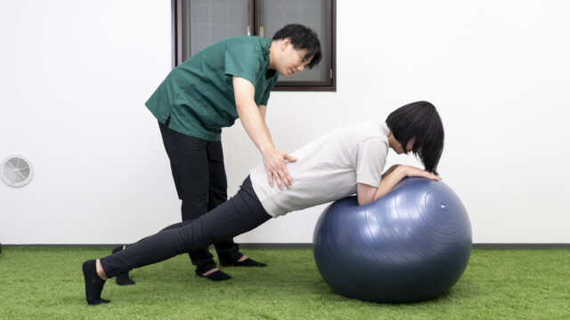 体幹固定＋協調性運動 体幹トレーニング